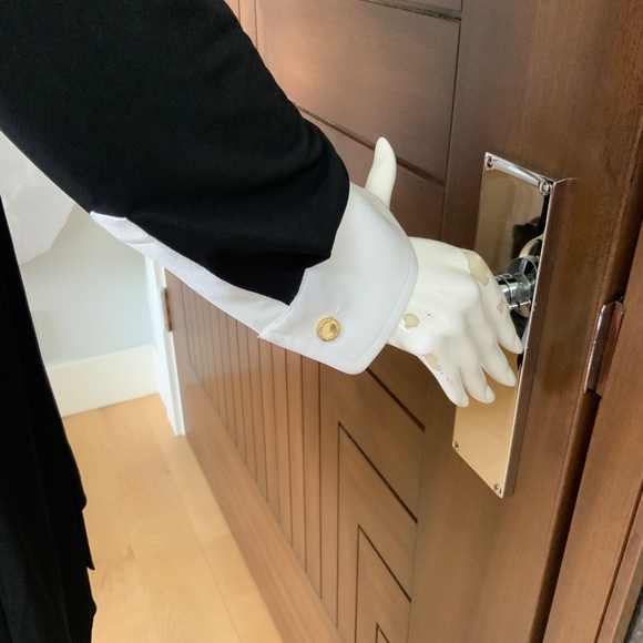 IVANKA, Black & White Belted Shirt Dress, Size XL - Picture 13 of 15